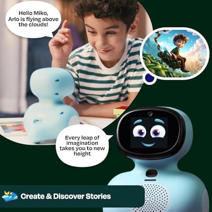 rayihni MINI WITH 30 DAYS FREE MAX: AI ROBOT FOR KIDS, FOSTERS STEAM LEARNING & EDUCATION, PACKED WITH GAMES, DANCE, SINGING, CHILD-SAFE CONVERSATIONAL LEARNING, IDEAL GIFT FOR BOYS & GIRLS 4-8 - Image 3